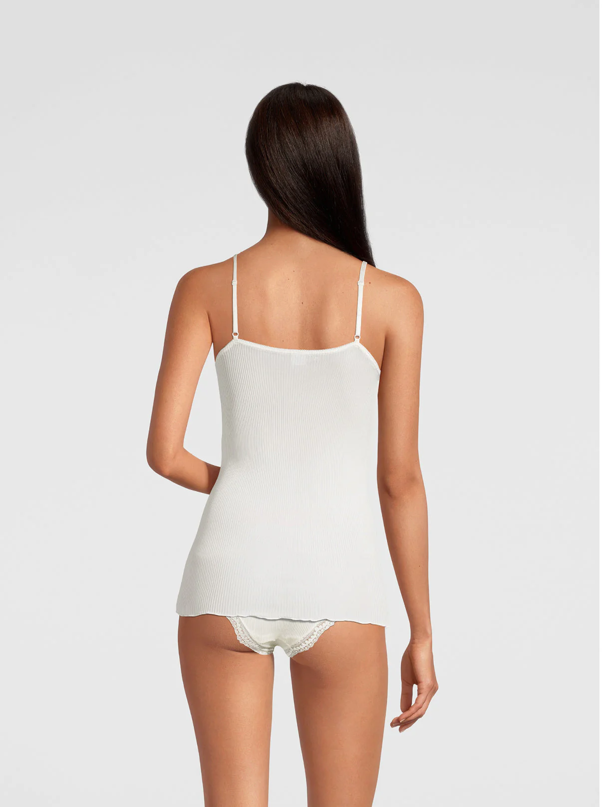 Pure Silk Camisole Top with Bra 9462 - Image 2