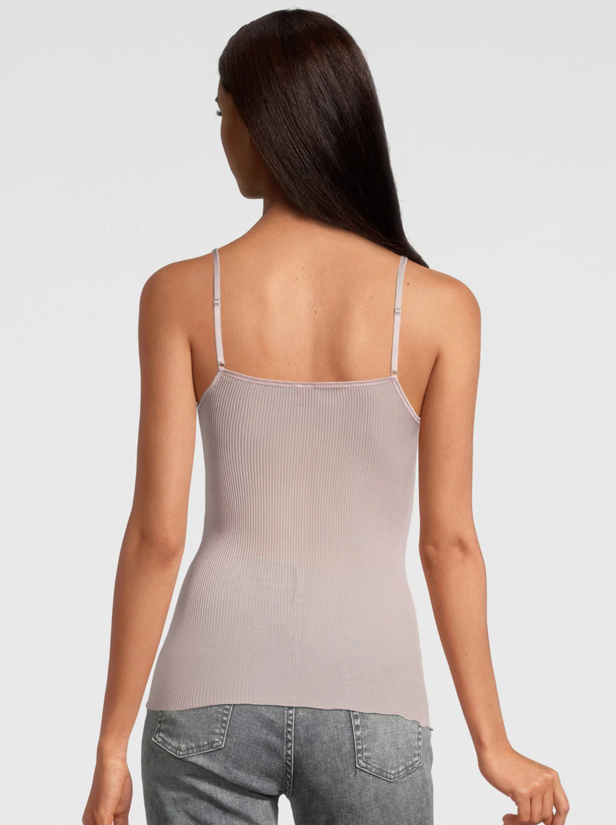 Dentelle de Calais®” Spaghetti Top V-neck in pure silk 9474 - Image 15