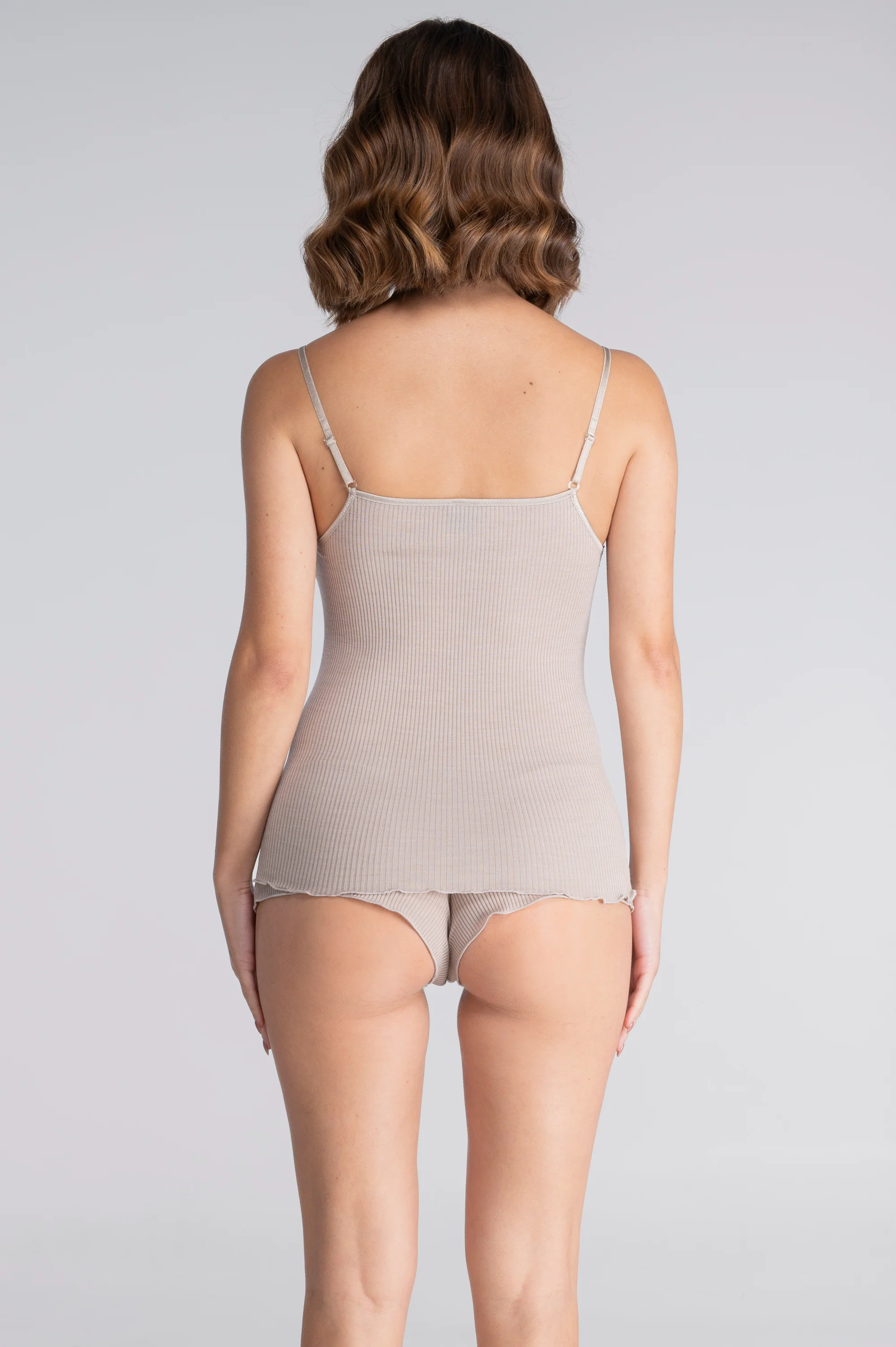 Wool and silk camisole top with Leavers lace 3408 - Image 17
