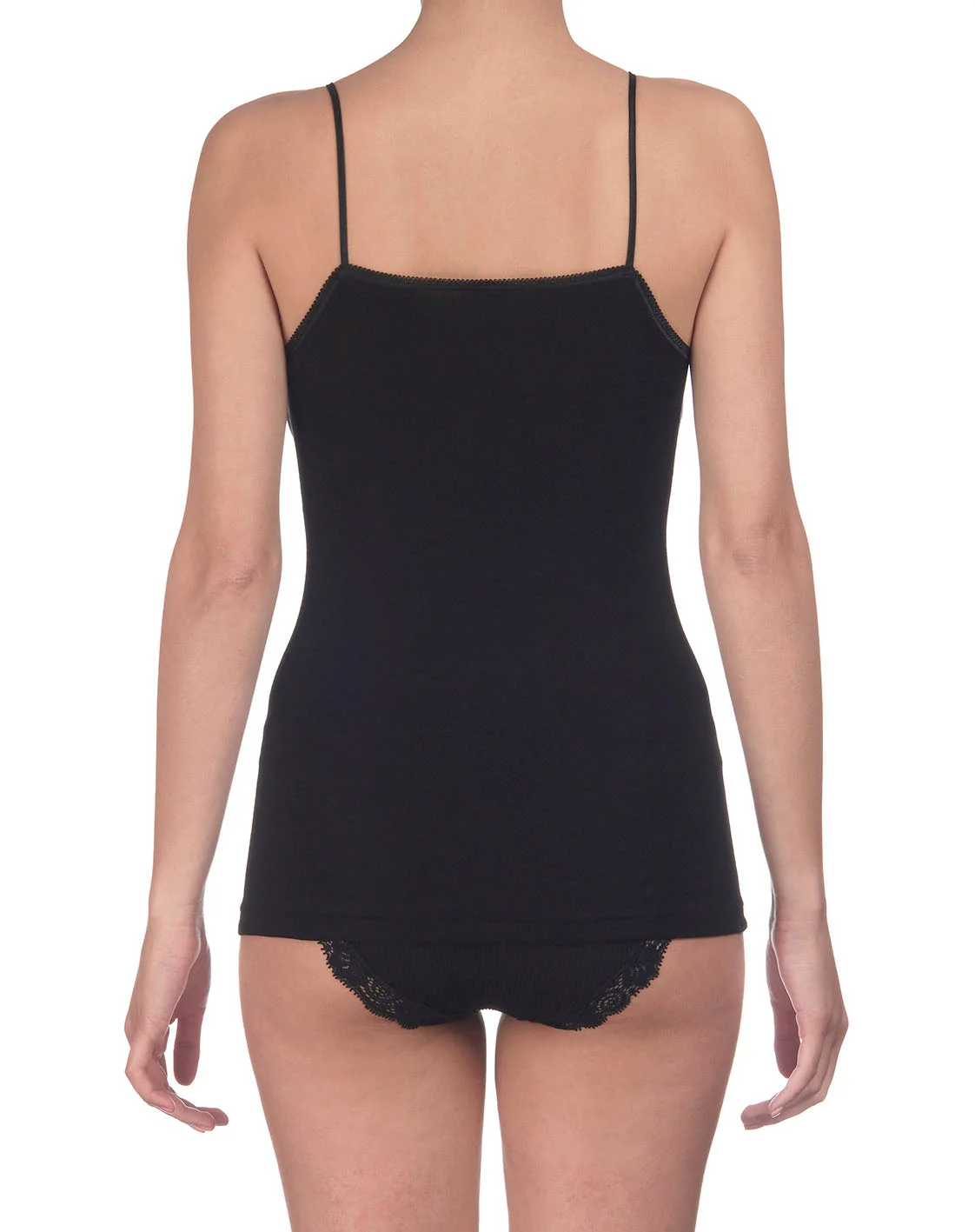 Sleeveless Woman Tank Top in Wool and Silk 3430 - Image 4