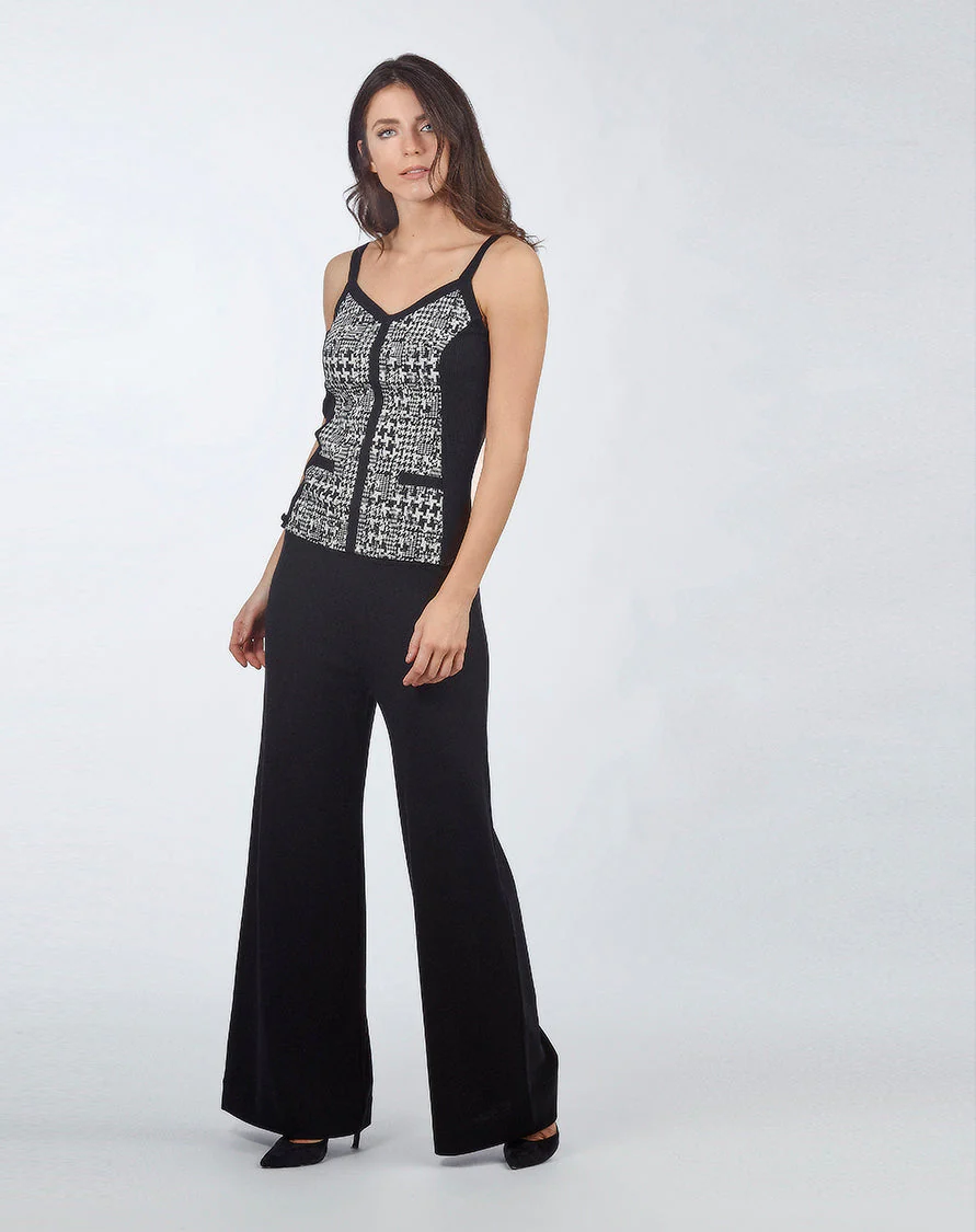 Sleeveless Jacquard fabric Wool&Silk 5630 - Image 4