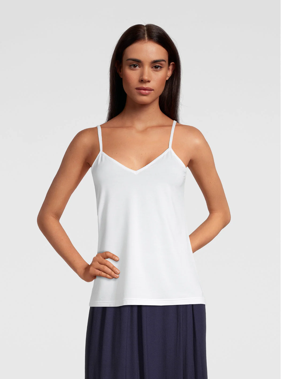 V neck Camisole Top in Micromodal 1231