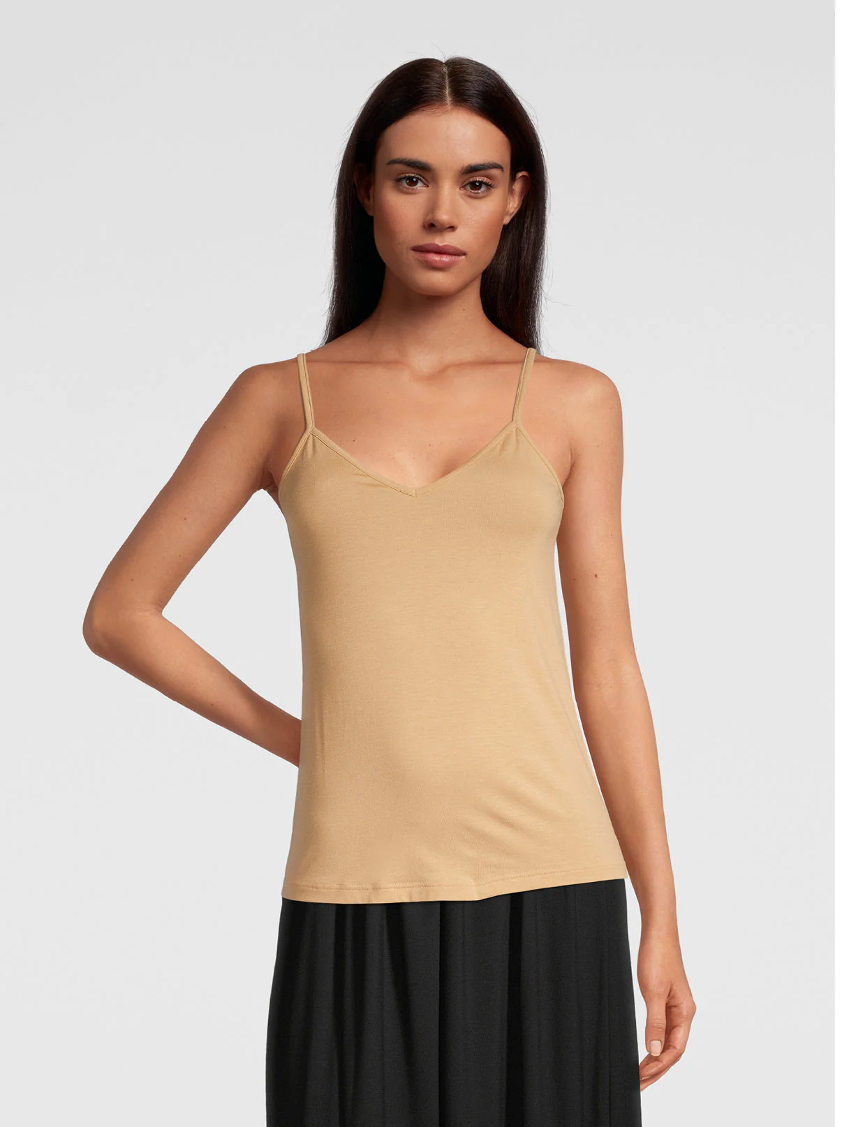 V neck Camisole Top in Micromodal 1231 - Image 7