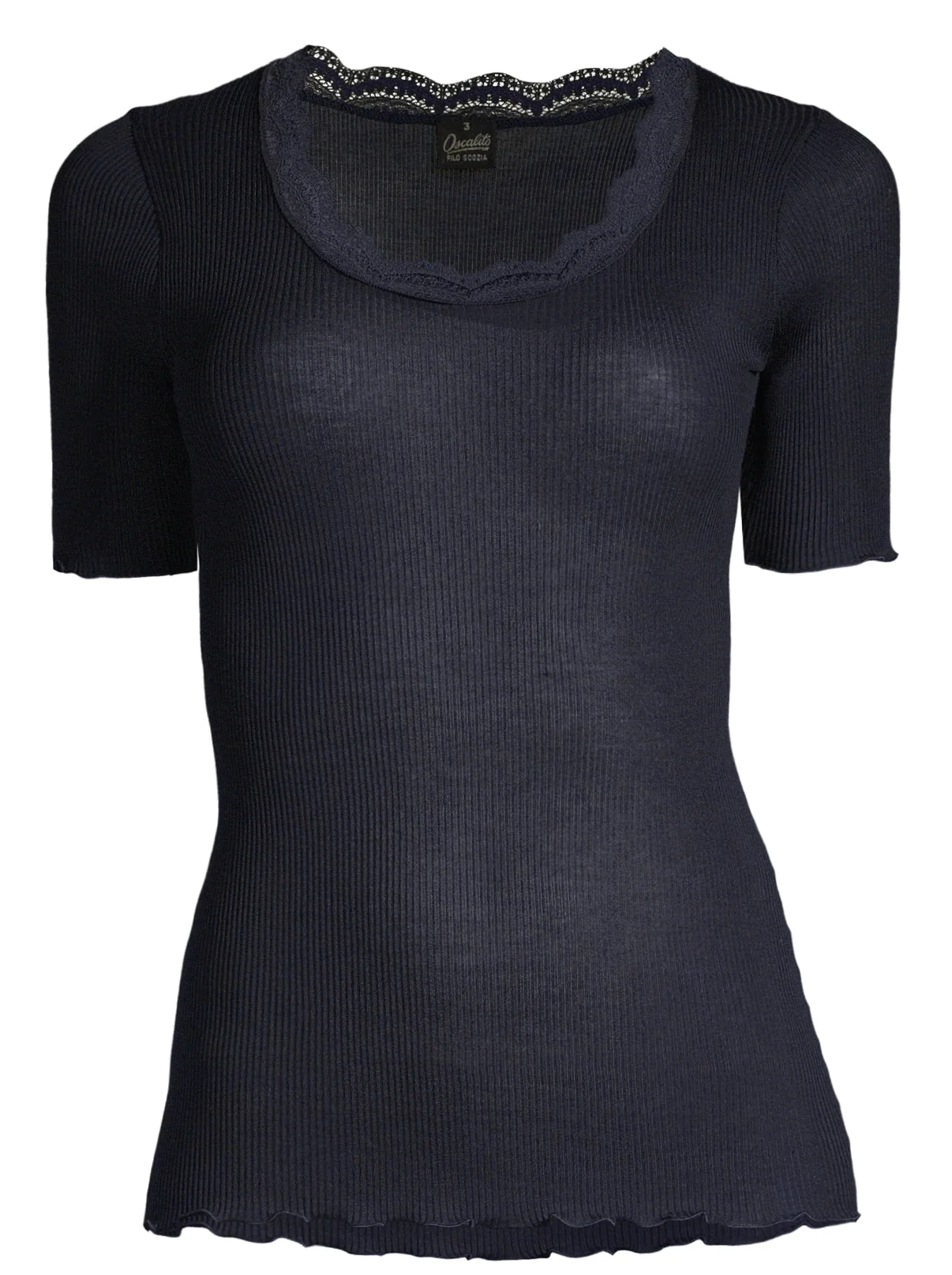 Filoscozia T-shirt with Leavers Lace 3164 - Image 3