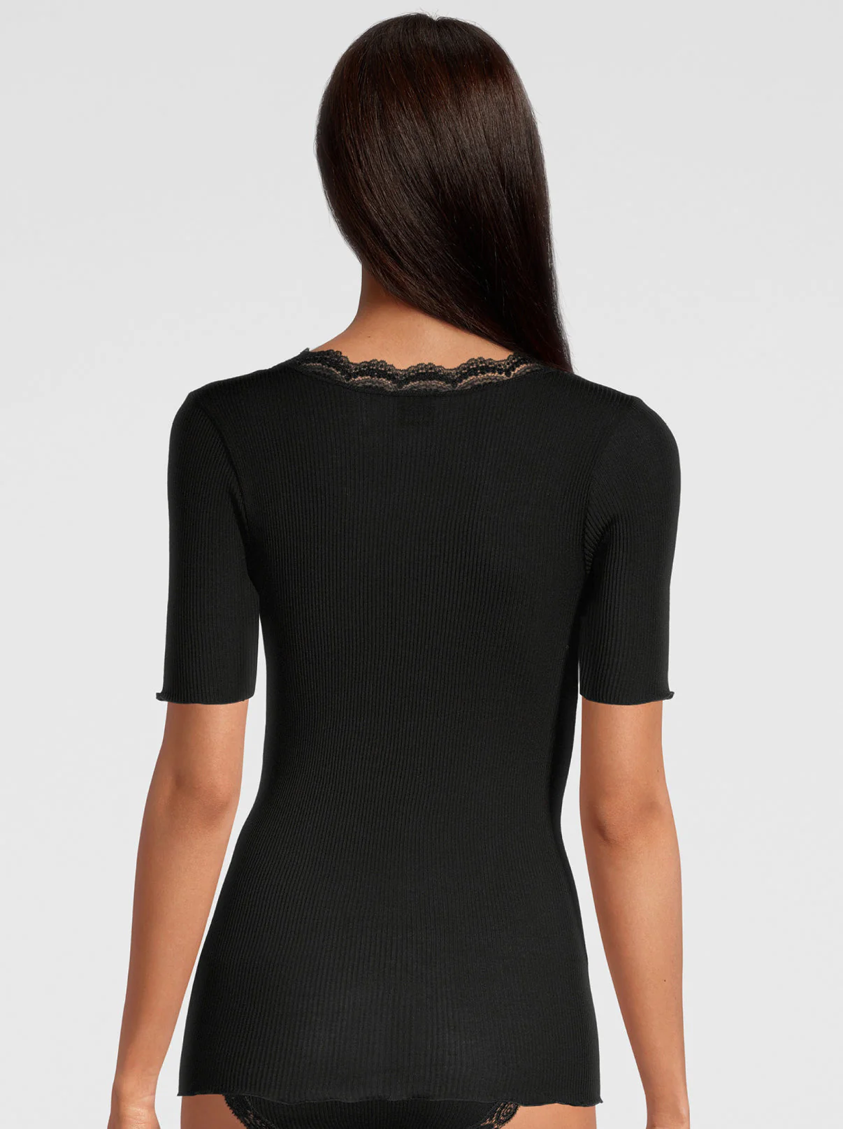 Filoscozia T-shirt with Leavers Lace 3164 - Image 8