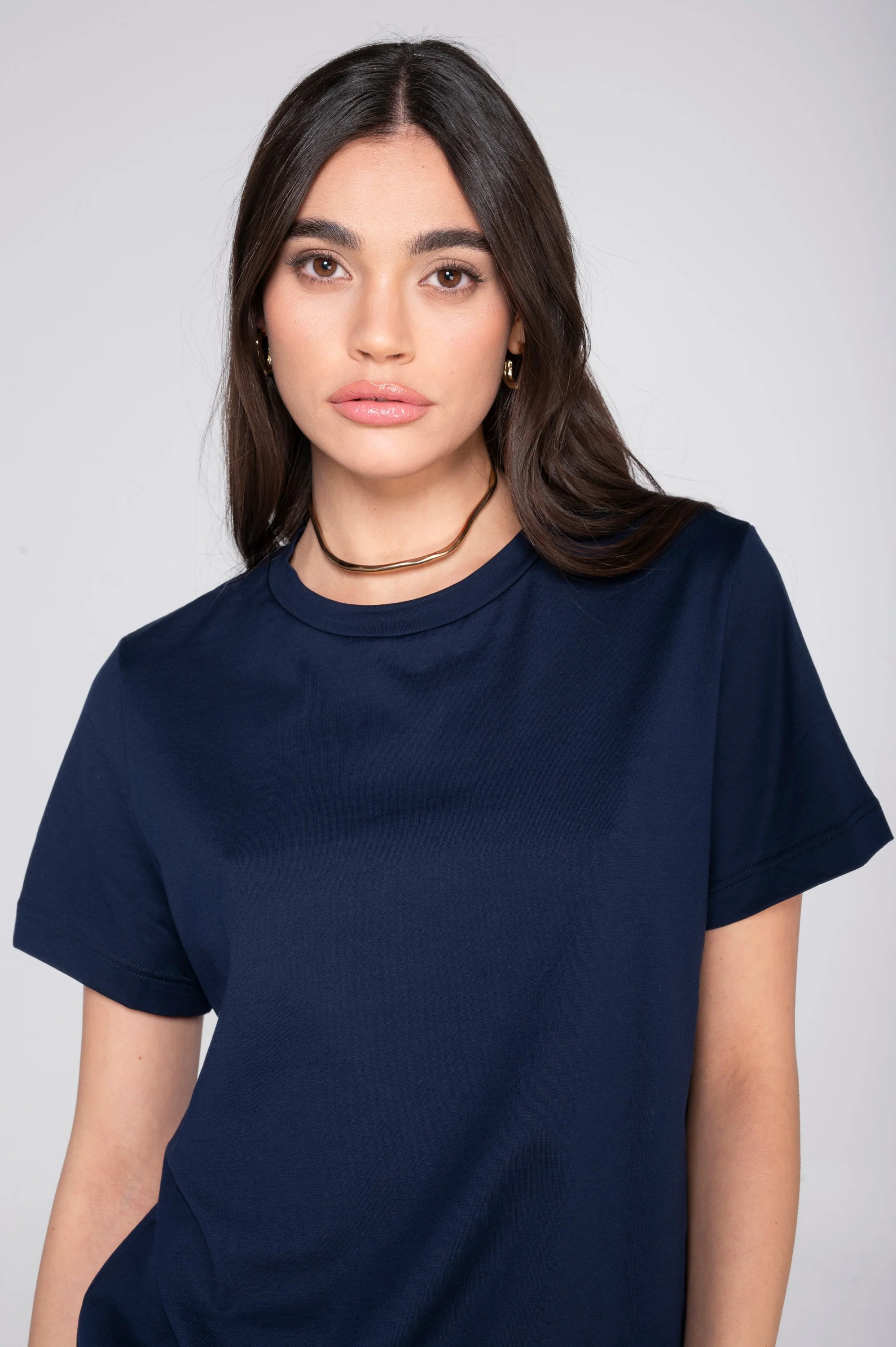 Round neck T-shirt in jersey cotton 409 - Image 13