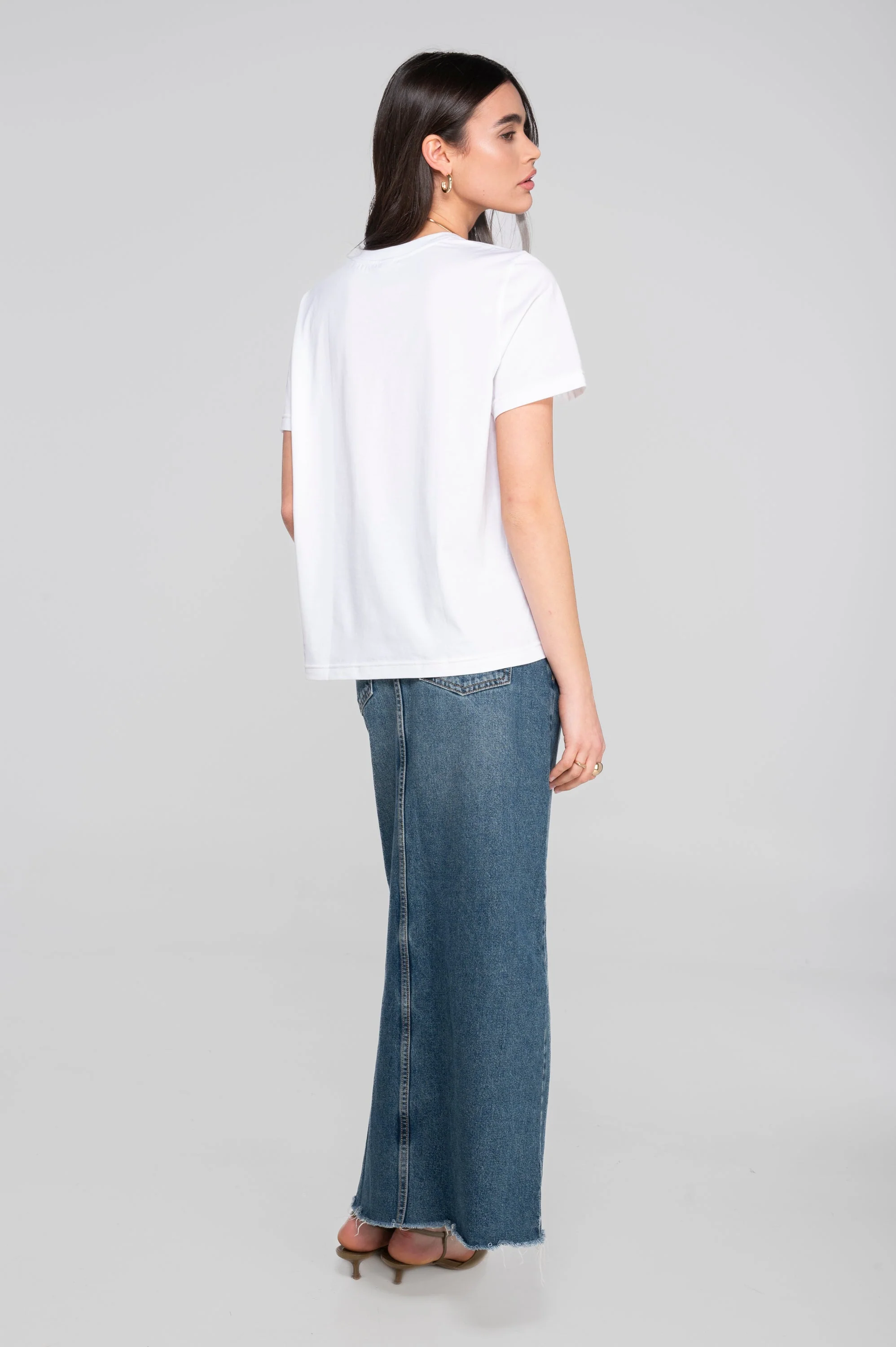 Round neck T-shirt in jersey cotton 409 - Image 5
