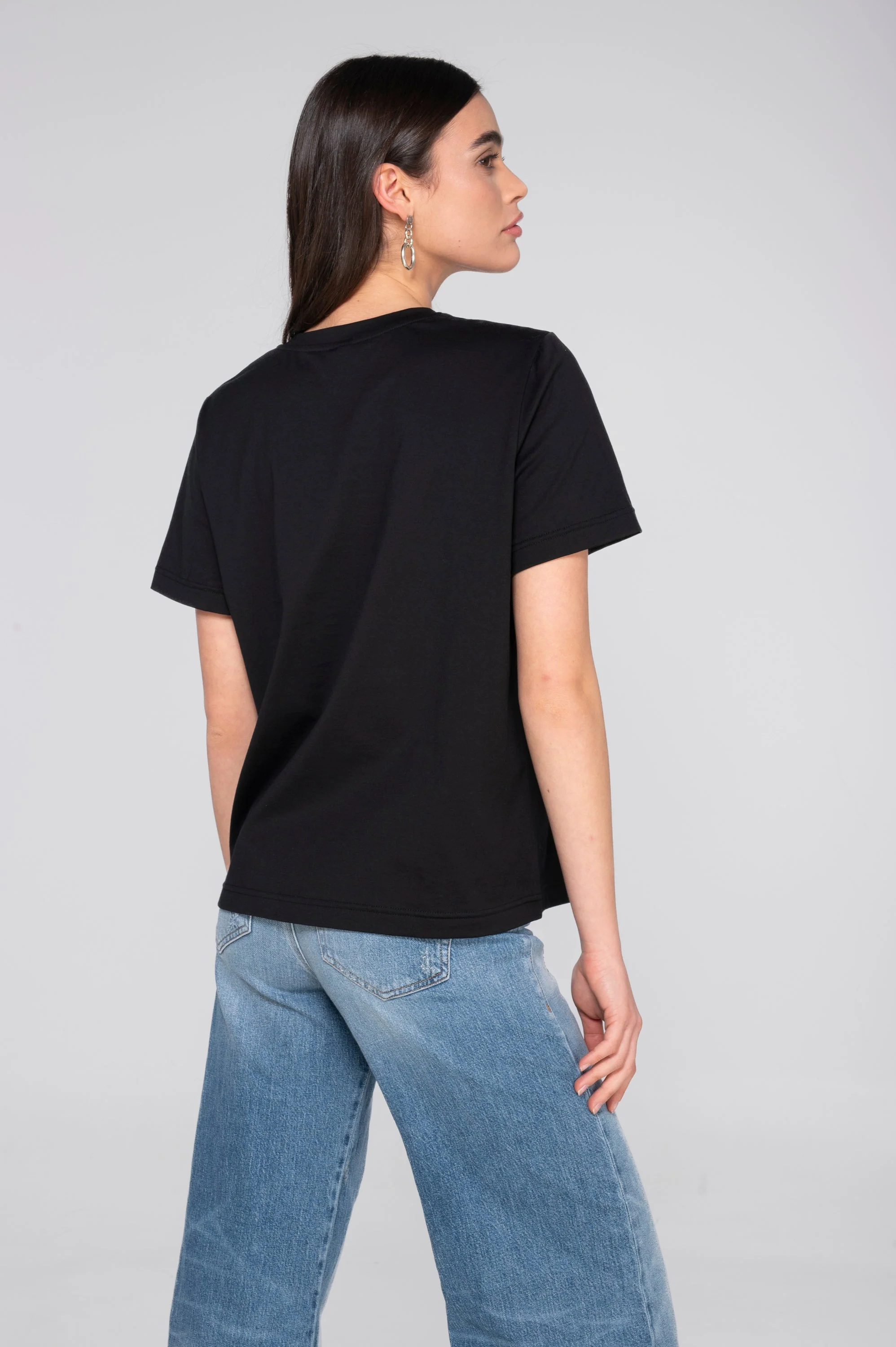 Round neck T-shirt in jersey cotton 409 - Image 7