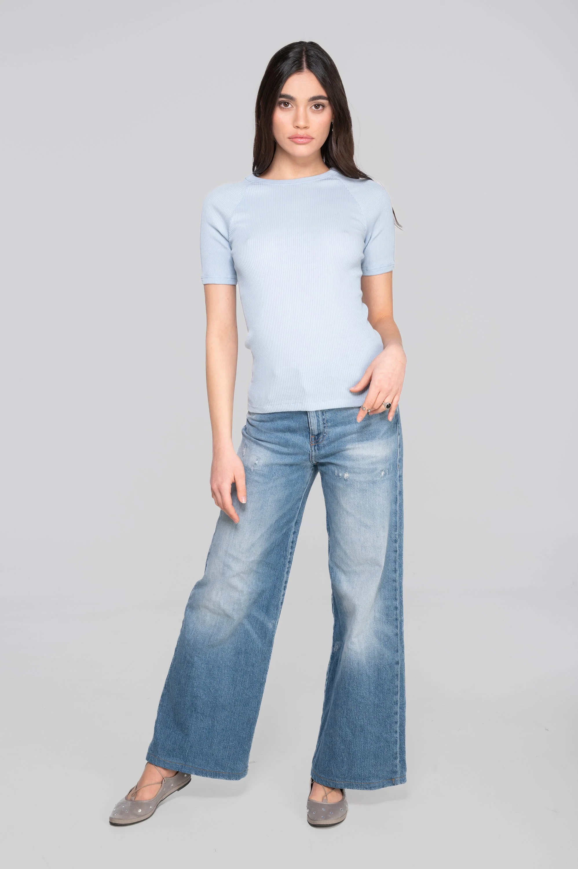 Cotton round neck T-shirt 7163 - Image 5