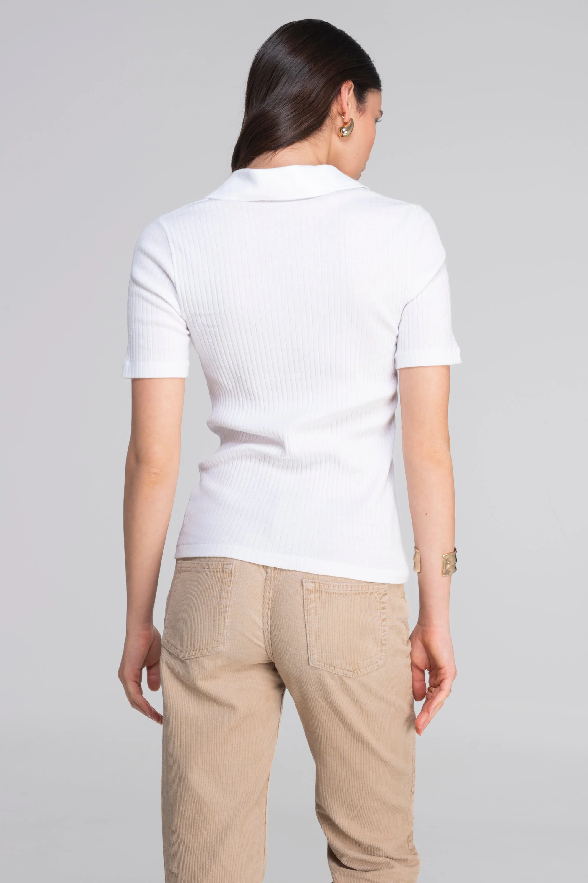 Cotton short sleeves polo shirt 7566 - Image 2