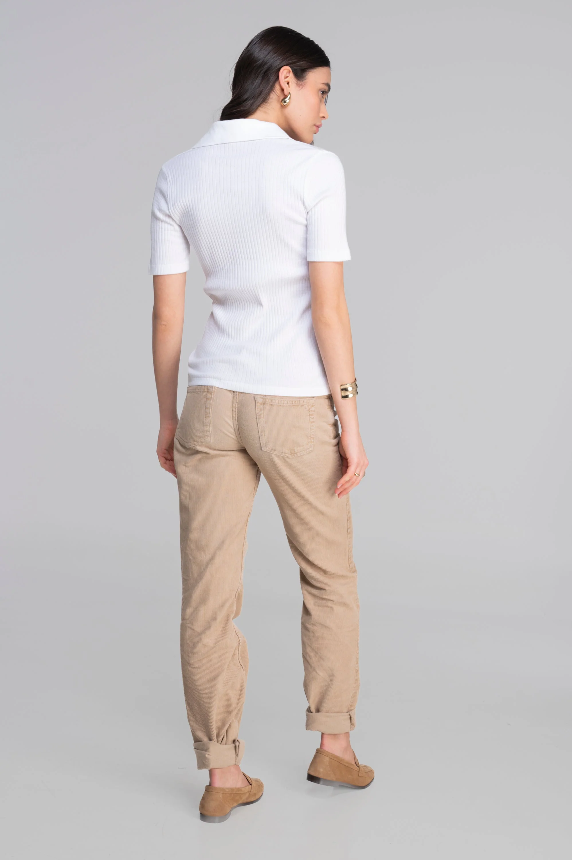 Cotton short sleeves polo shirt 7566 - Image 5