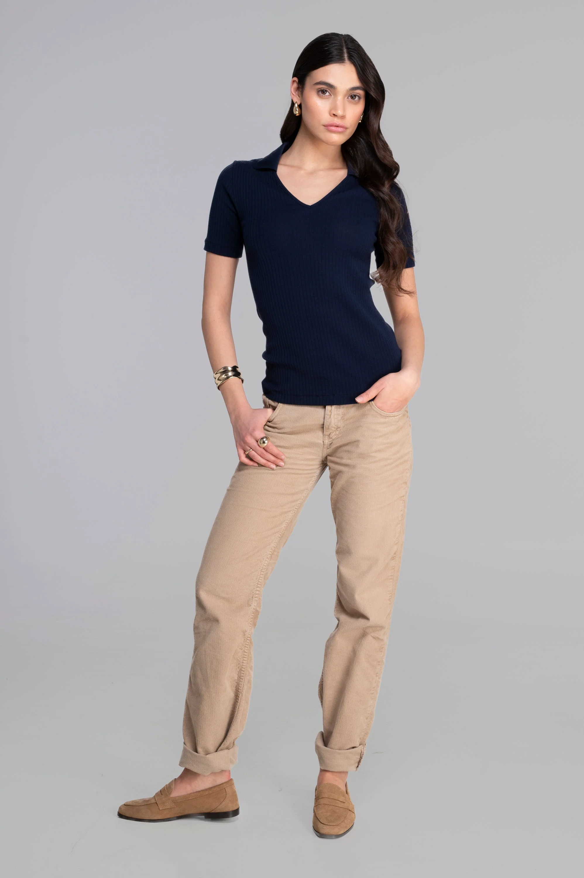 Cotton short sleeves polo shirt 7566 - Image 9