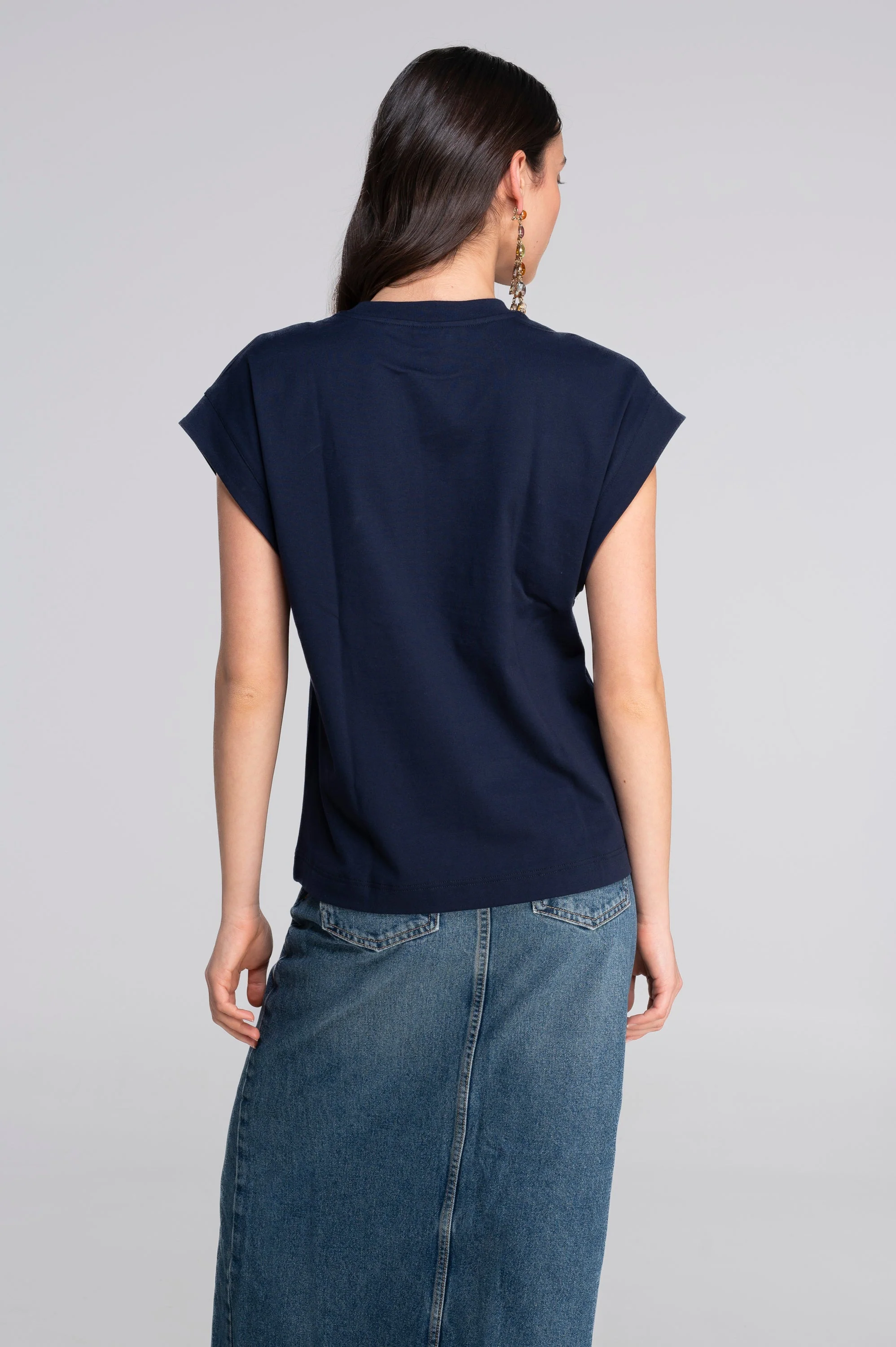 T-shirt with kimono sleeves in heavyweigh jersey cotton 7570 - Image 11