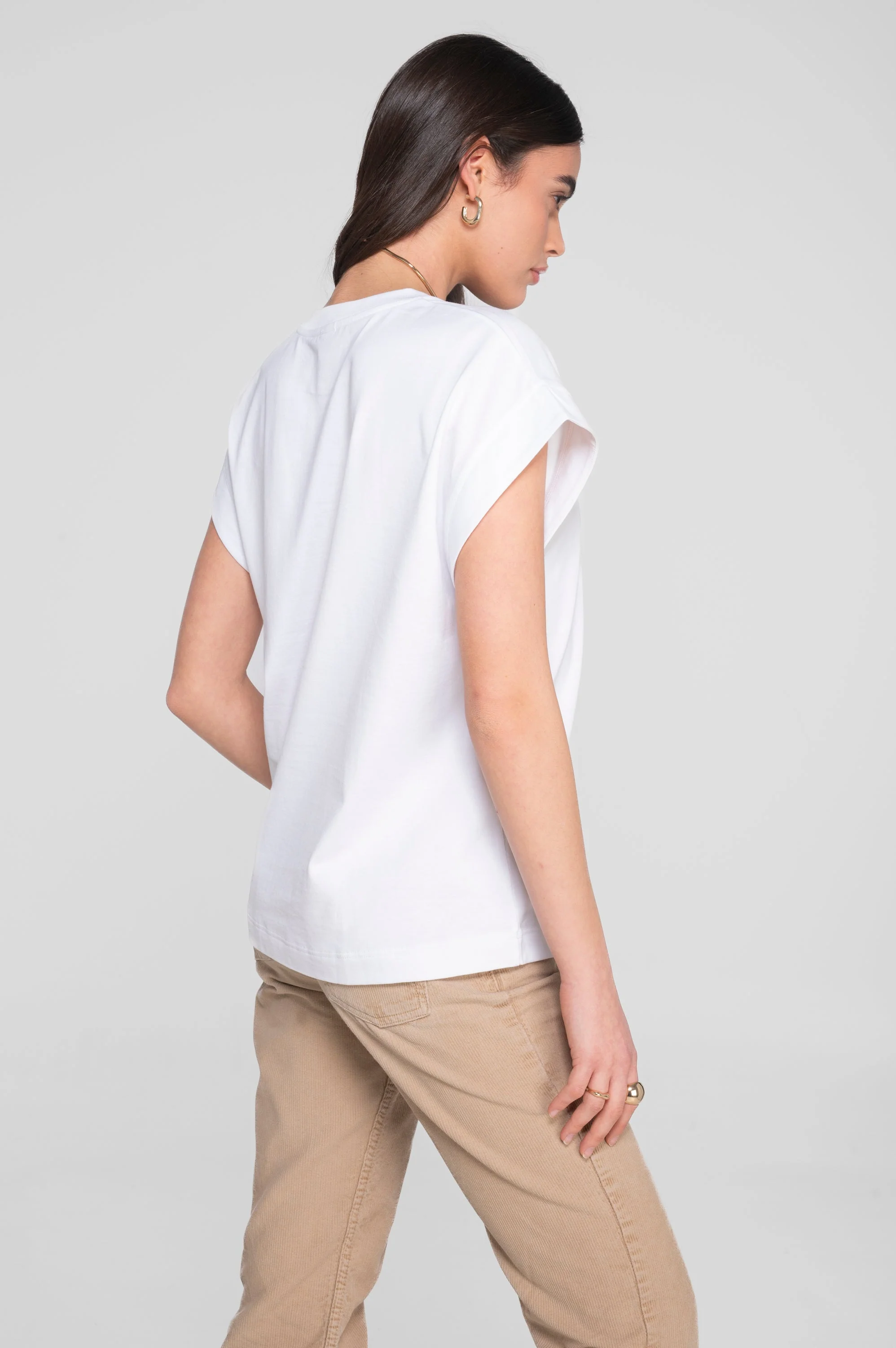 T-shirt with kimono sleeves in heavyweigh jersey cotton 7570 - Image 7