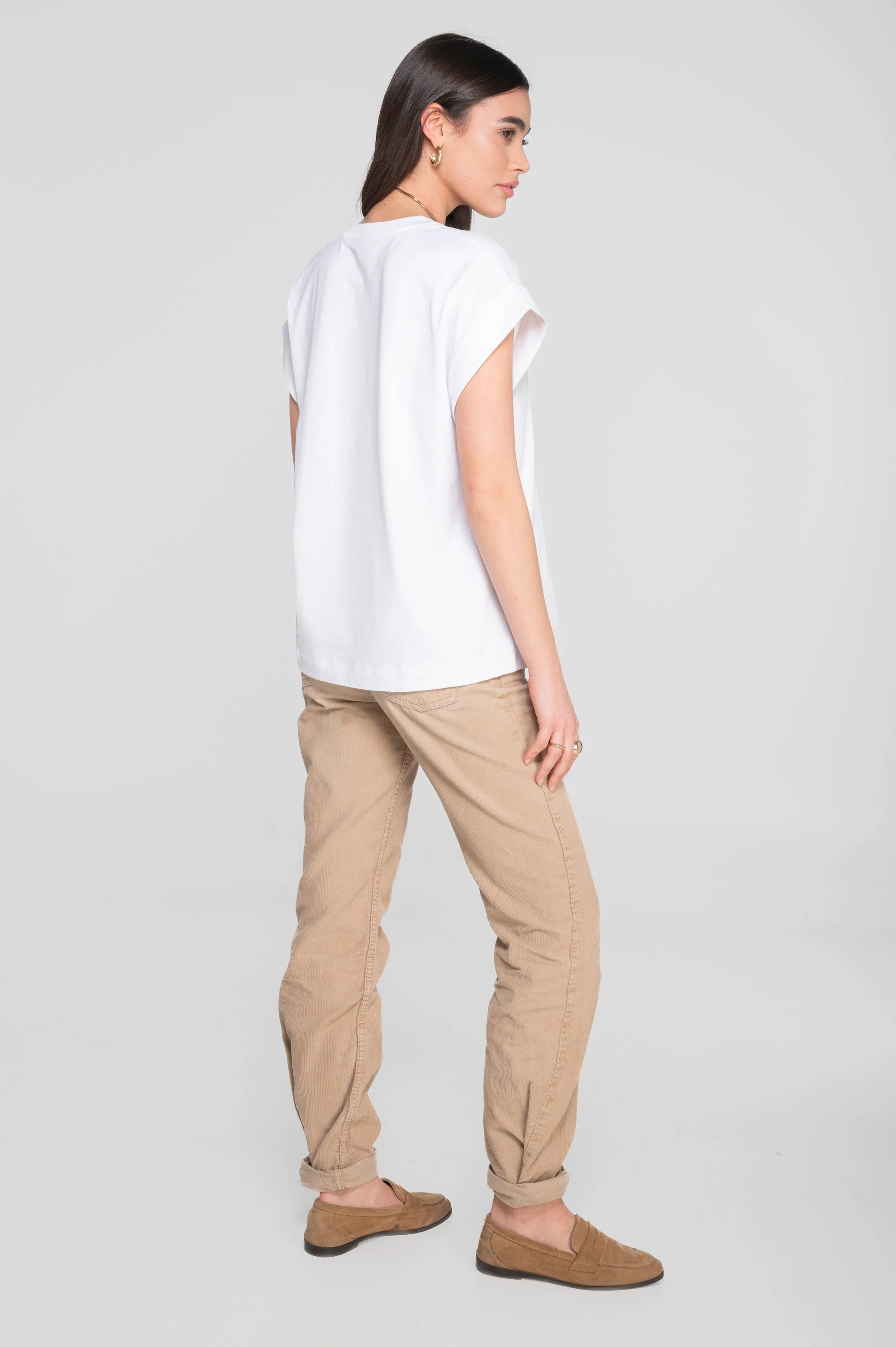 T-shirt with kimono sleeves in heavyweigh jersey cotton 7570 - Image 9