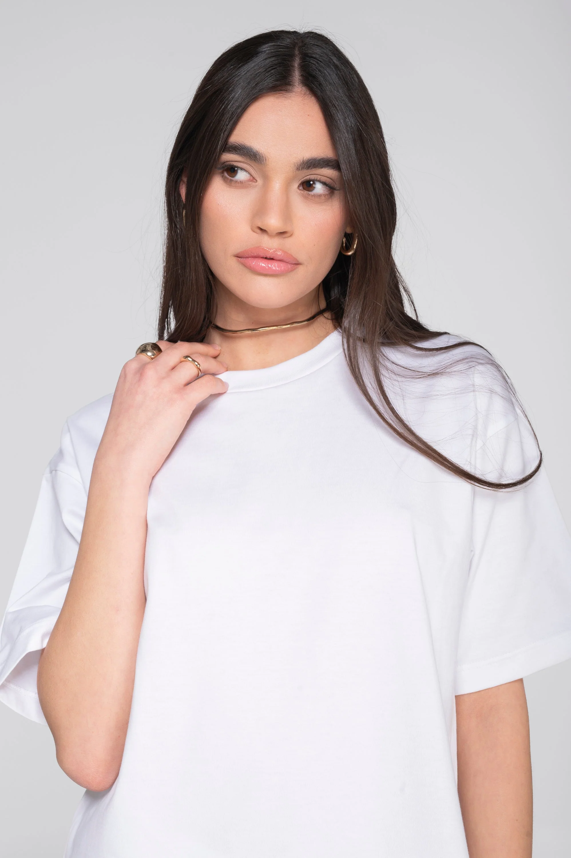 Round neck T-shirt in heavyweight jersey cotton 7571 - Image 9