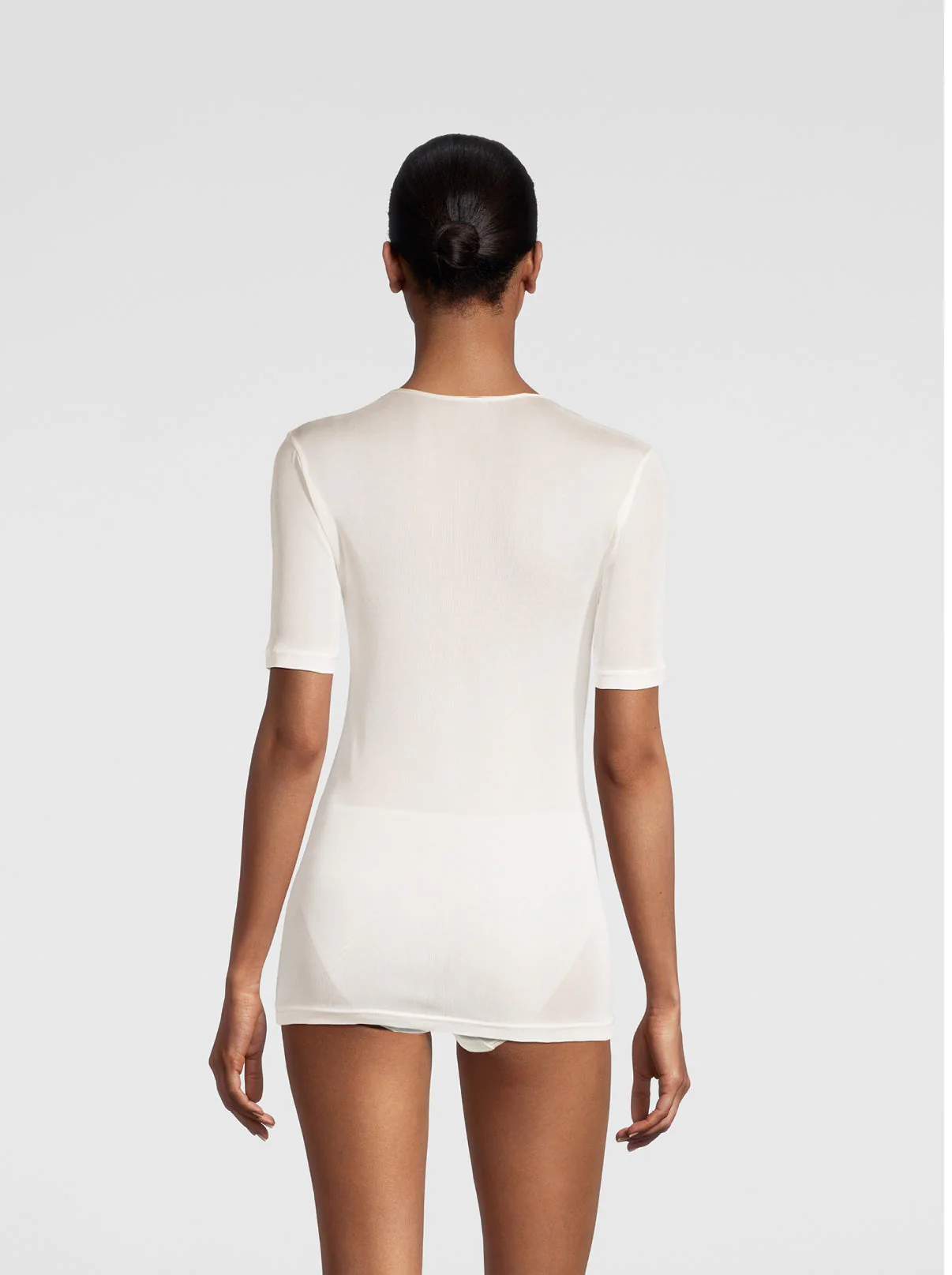 Pure Silk T-shirt Woman 4484 - Image 2