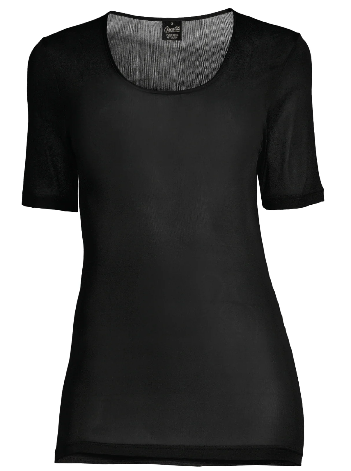 Pure Silk T-shirt Woman 4484 - Image 6