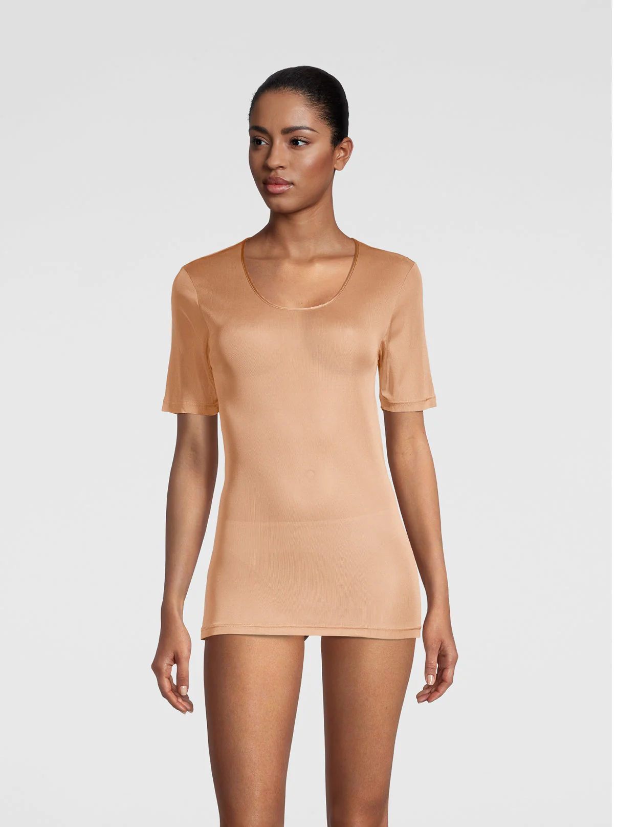 Pure Silk T-shirt Woman 4484 - Image 7