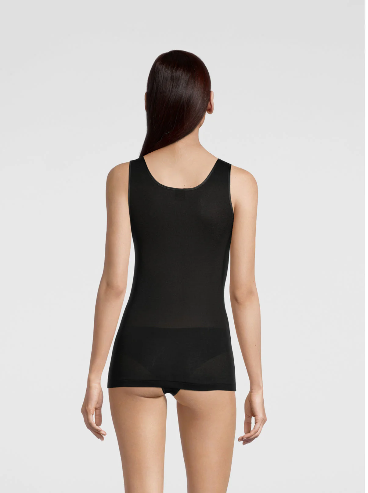 Filoscozia V neck Tank Top satin trimming 542 - Image 5
