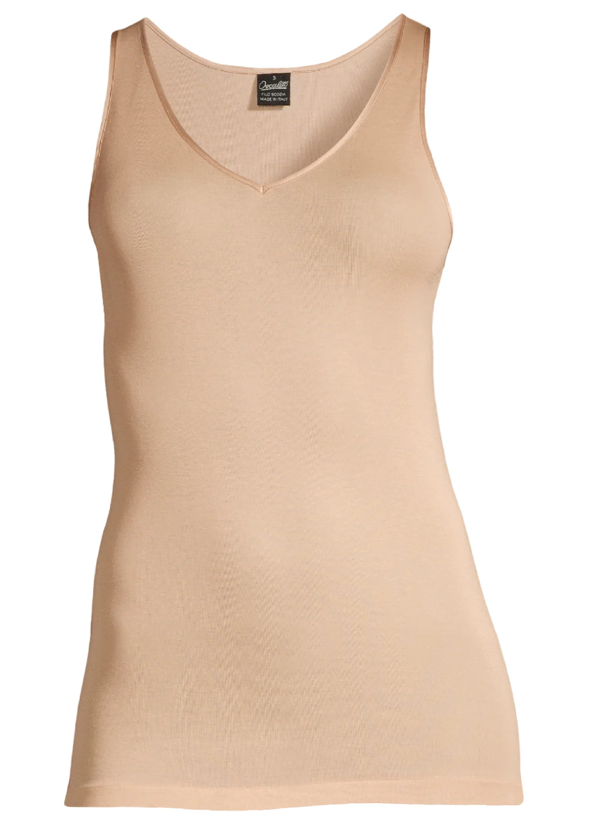Filoscozia V neck Tank Top satin trimming 542 - Image 9