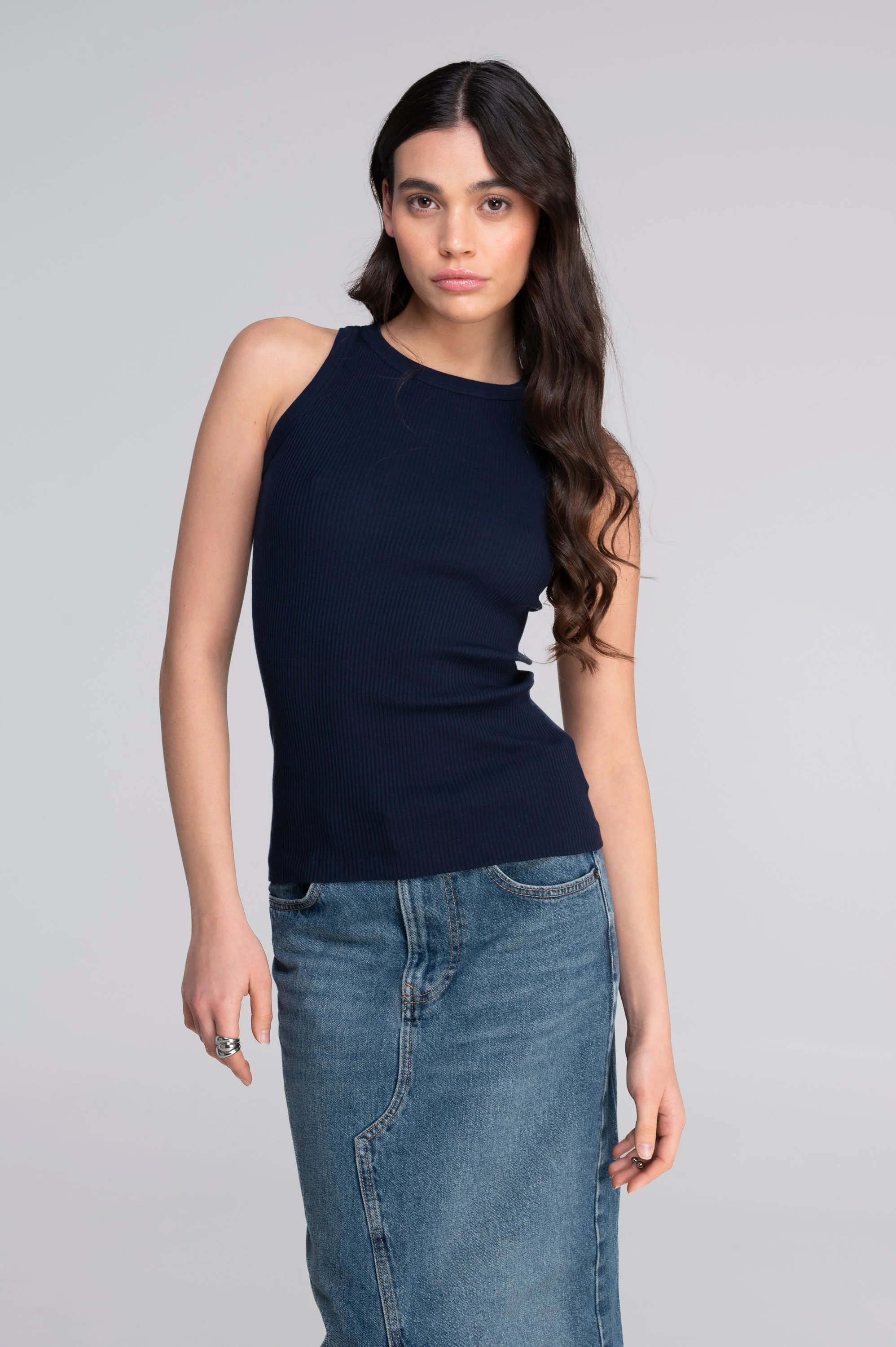 Cotton halterneck top 7165 - Image 25