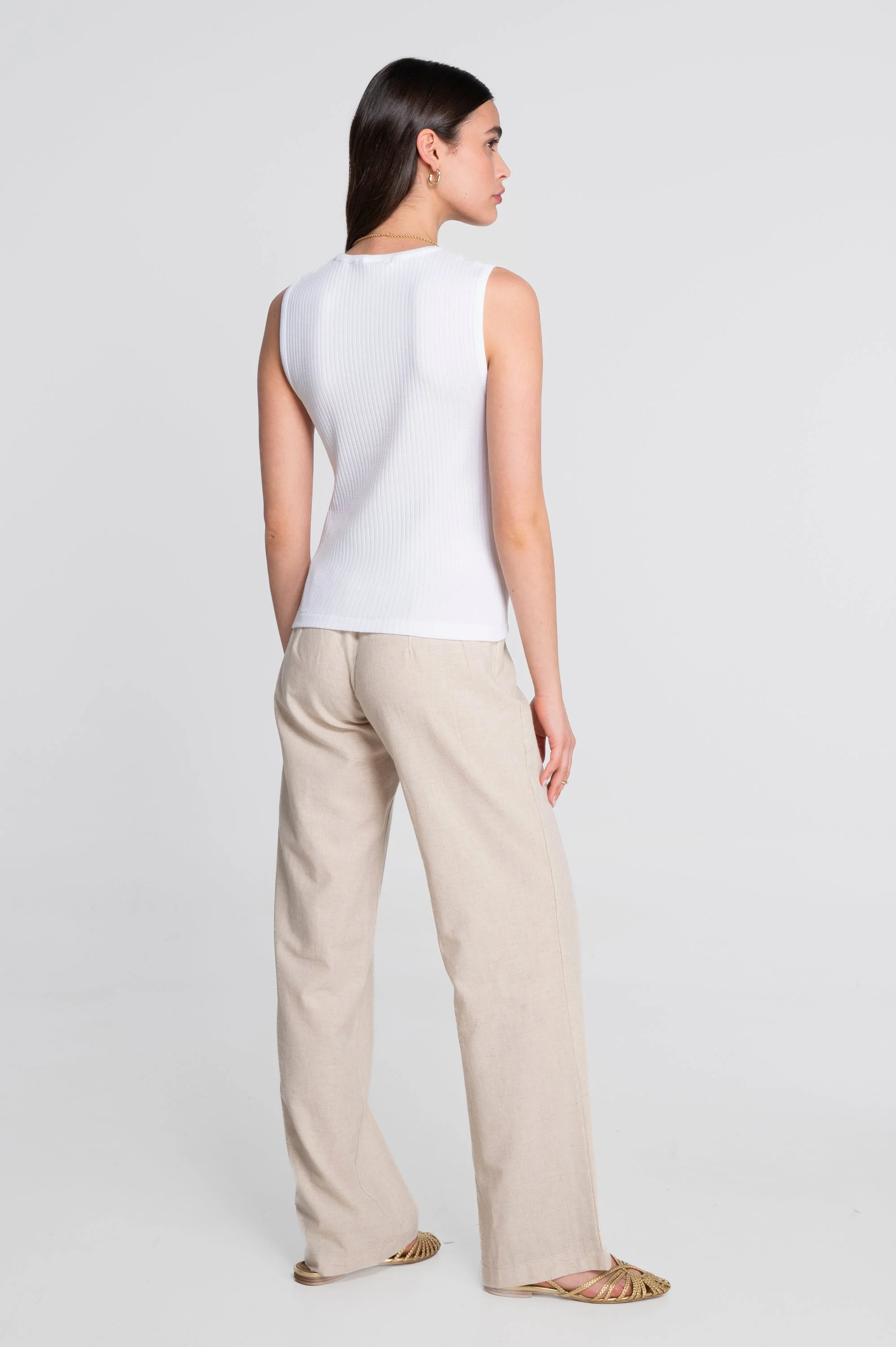 Cotton round neck top 7562 - Image 10