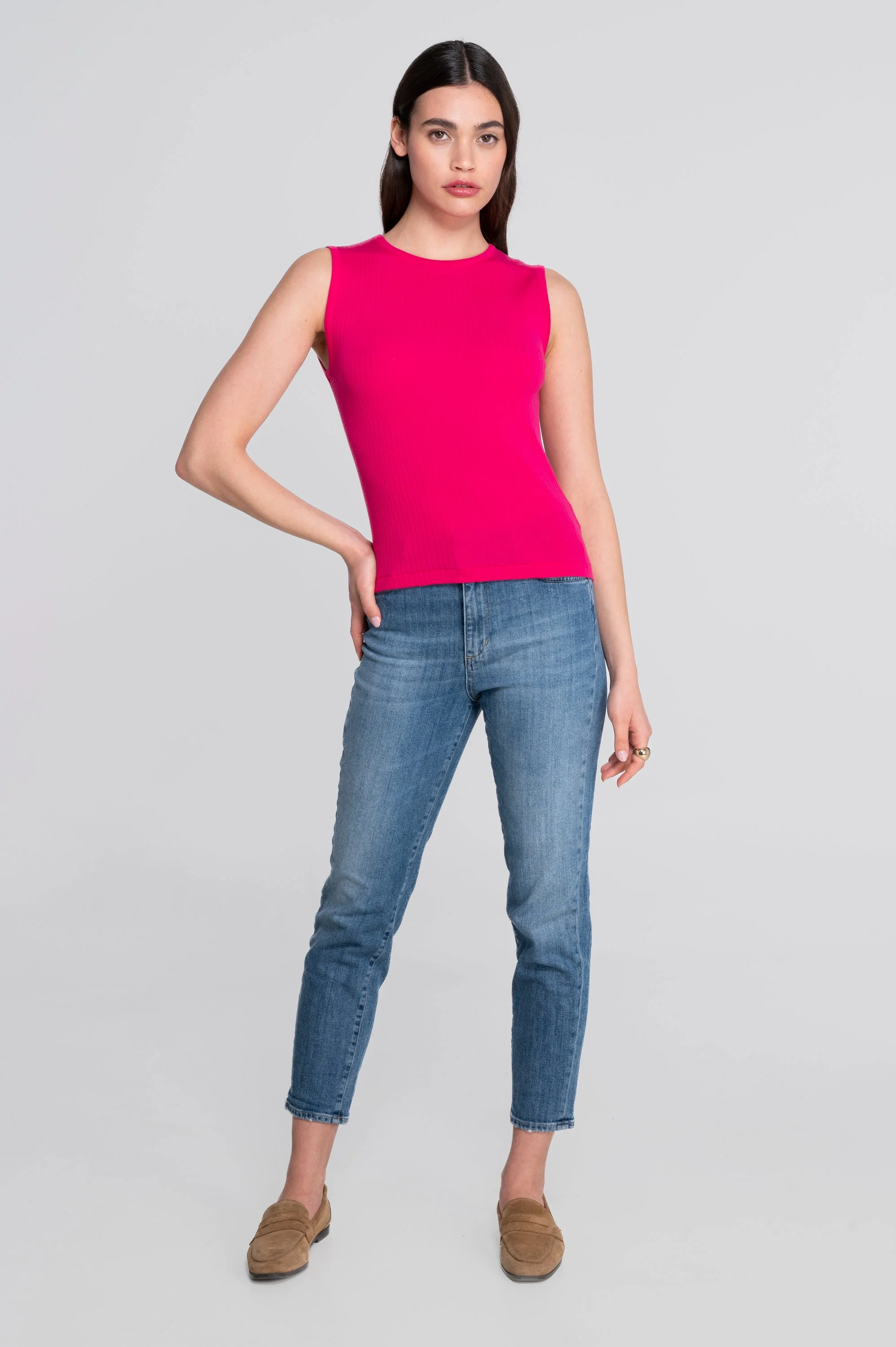 Cotton round neck top 7562 - Image 30