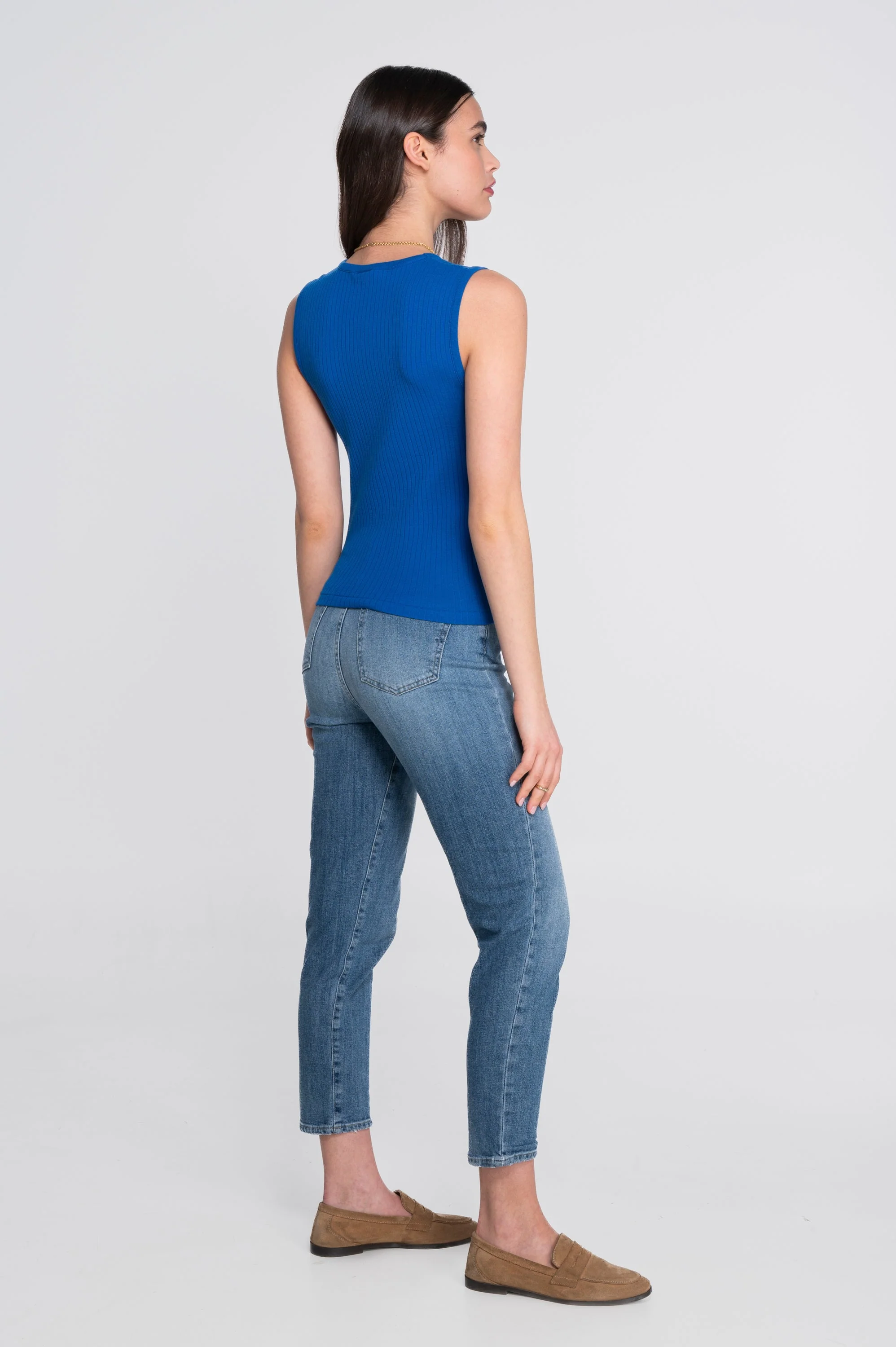 Cotton round neck top 7562 - Image 35