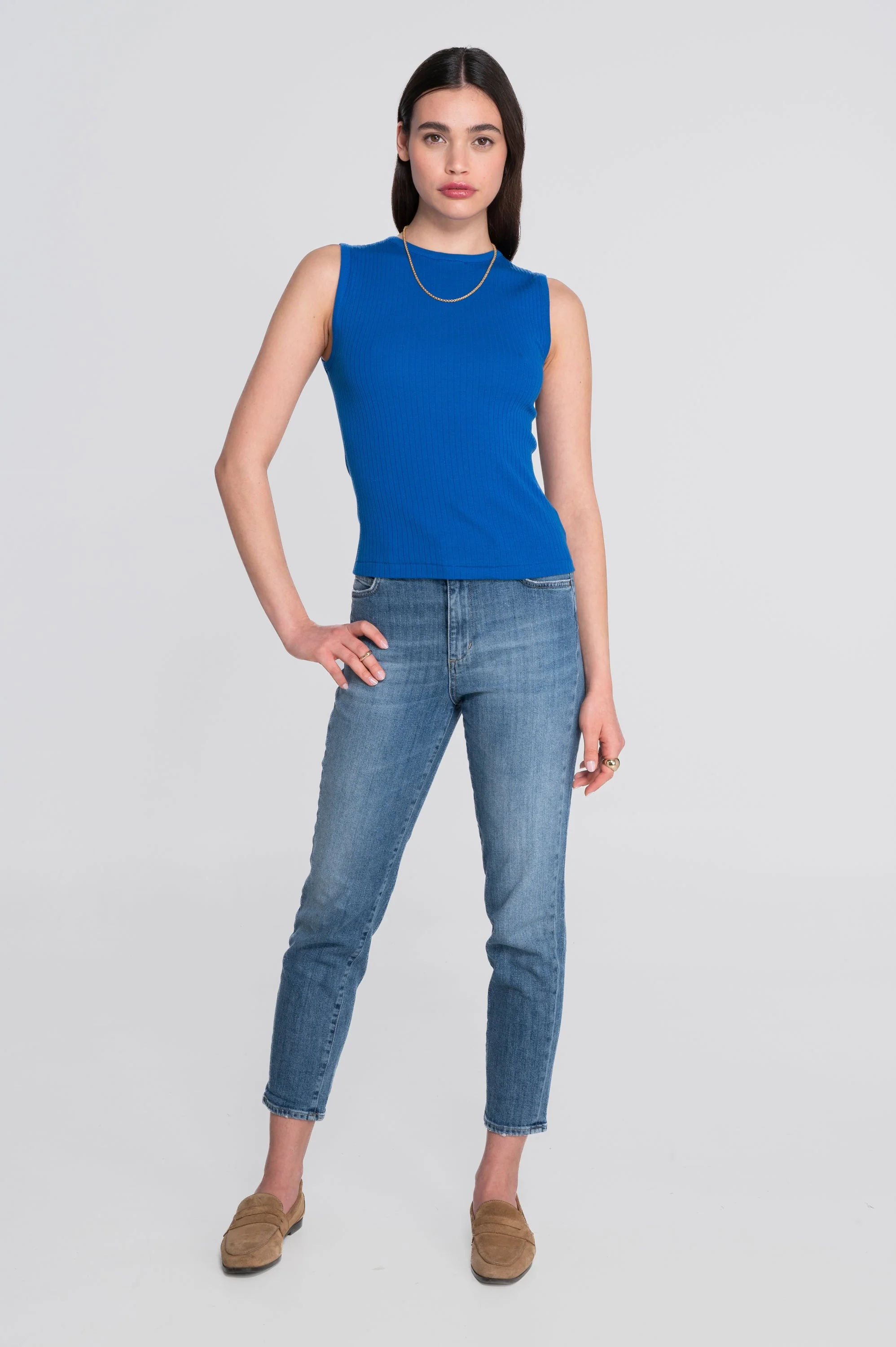 Cotton round neck top 7562 - Image 37