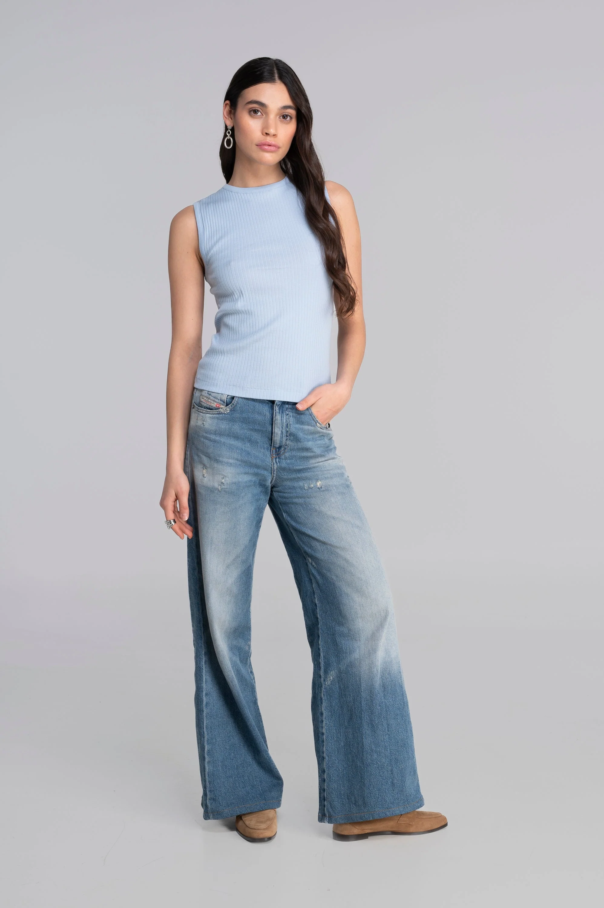 Cotton round neck top 7562 - Image 4
