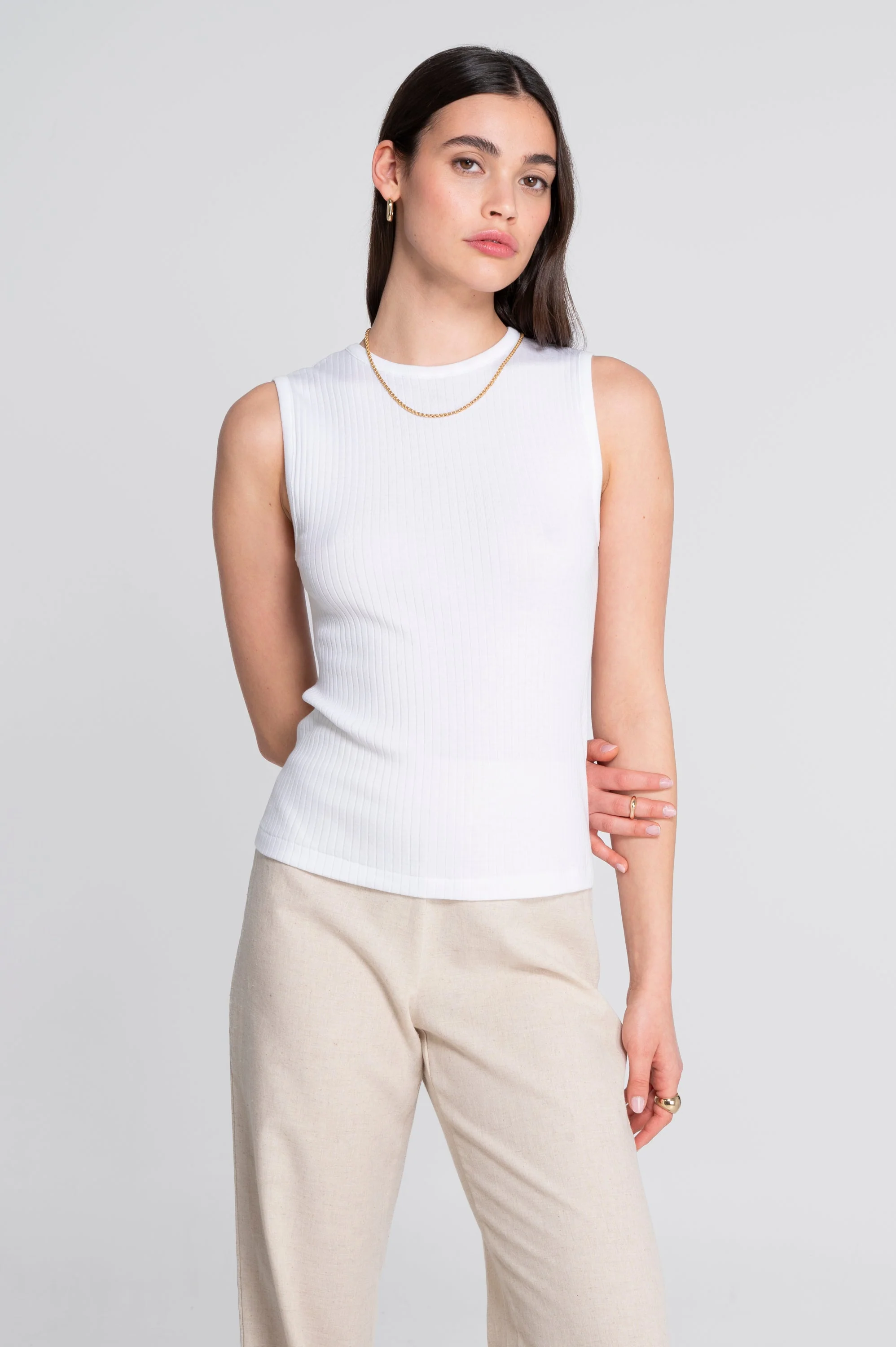 Cotton round neck top 7562 - Image 6