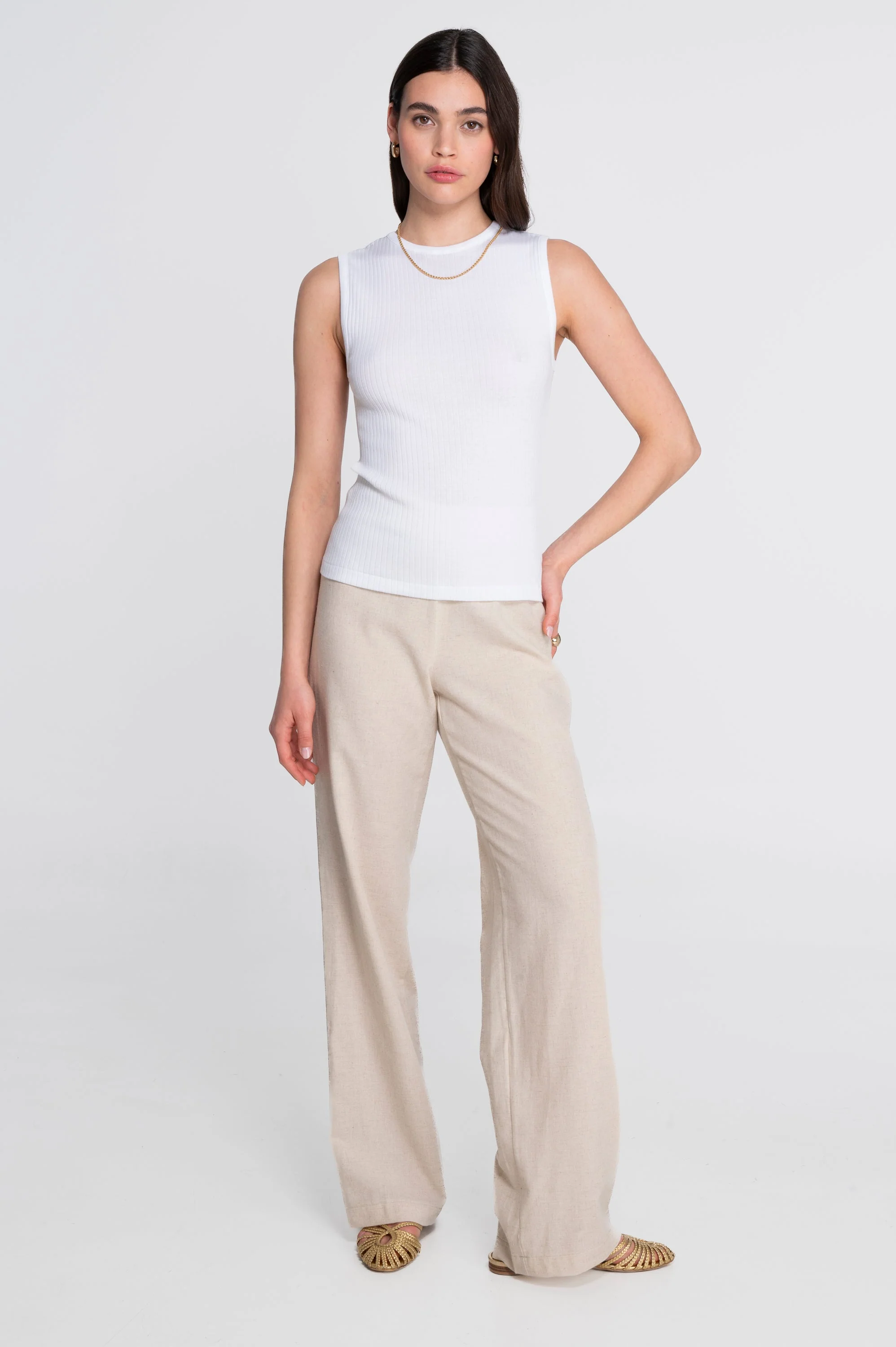 Cotton round neck top 7562 - Image 9