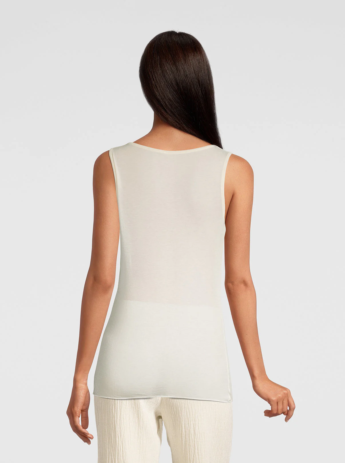 Ultralight Tank top in Modal and Cashmere 1480 - Image 2