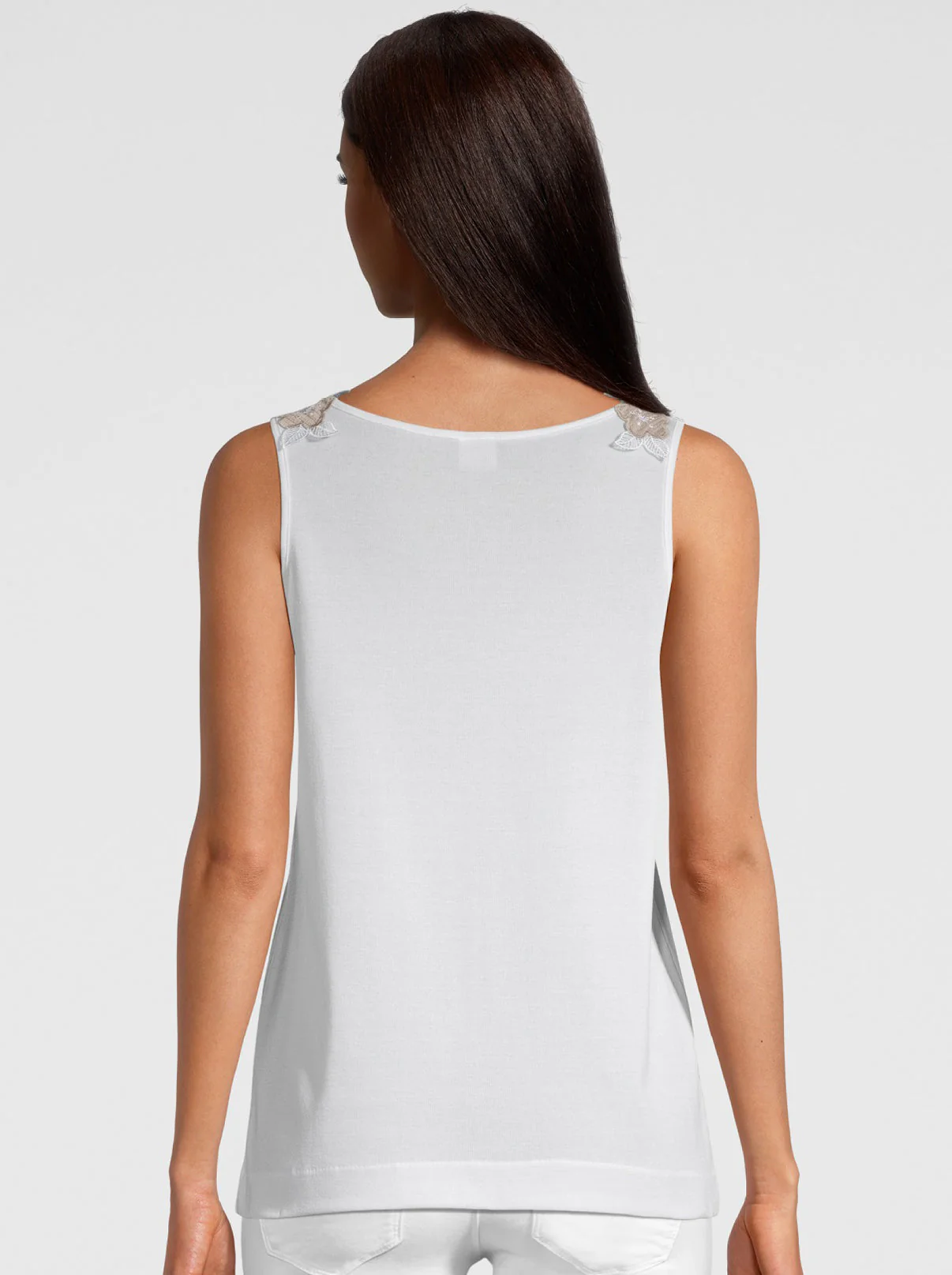 Filoscozia® Tank Top with Macramé Insert 6001 - Image 2