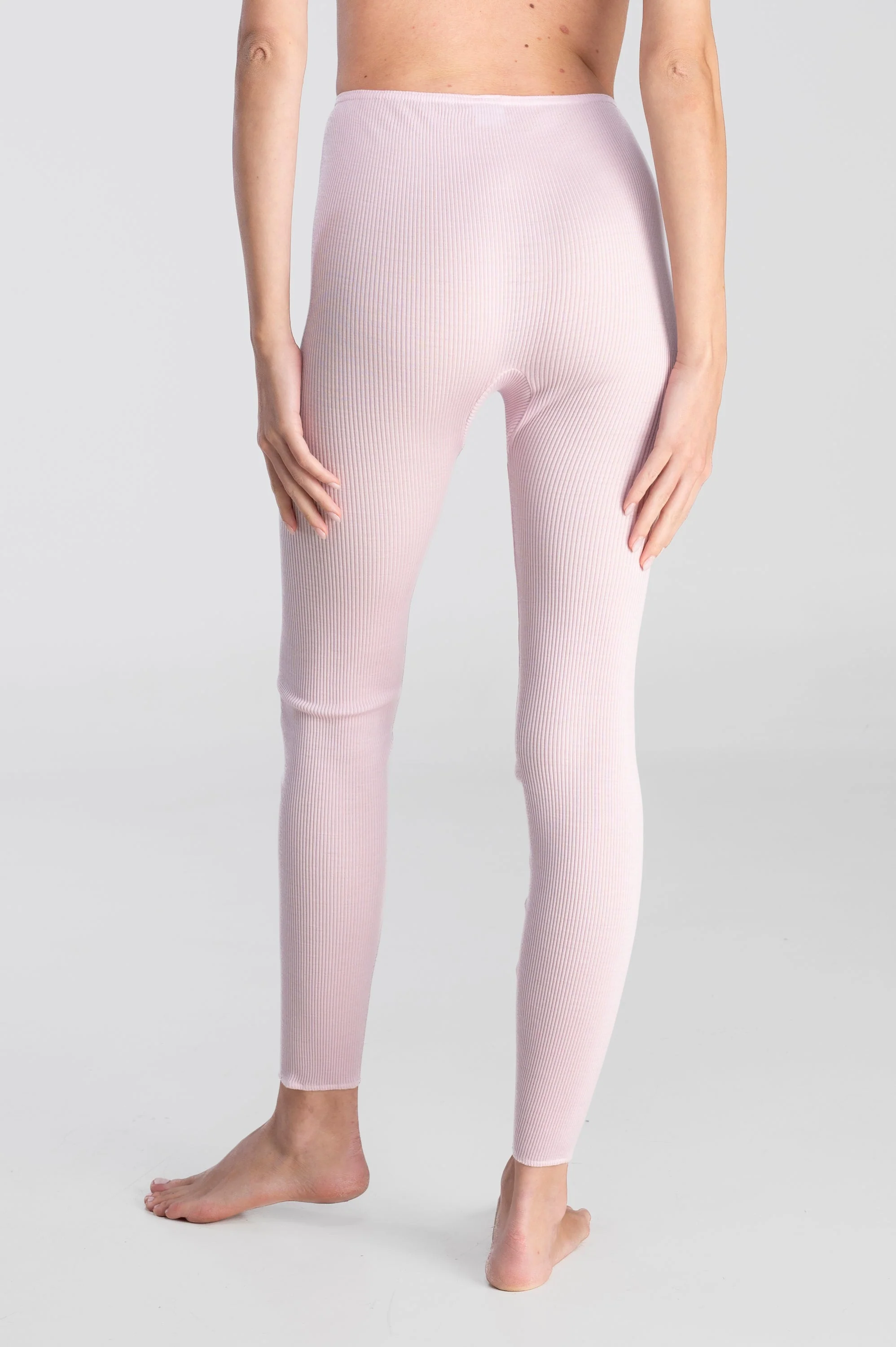 Wool and silk tubolar ribbed leggings 3449 - Image 11