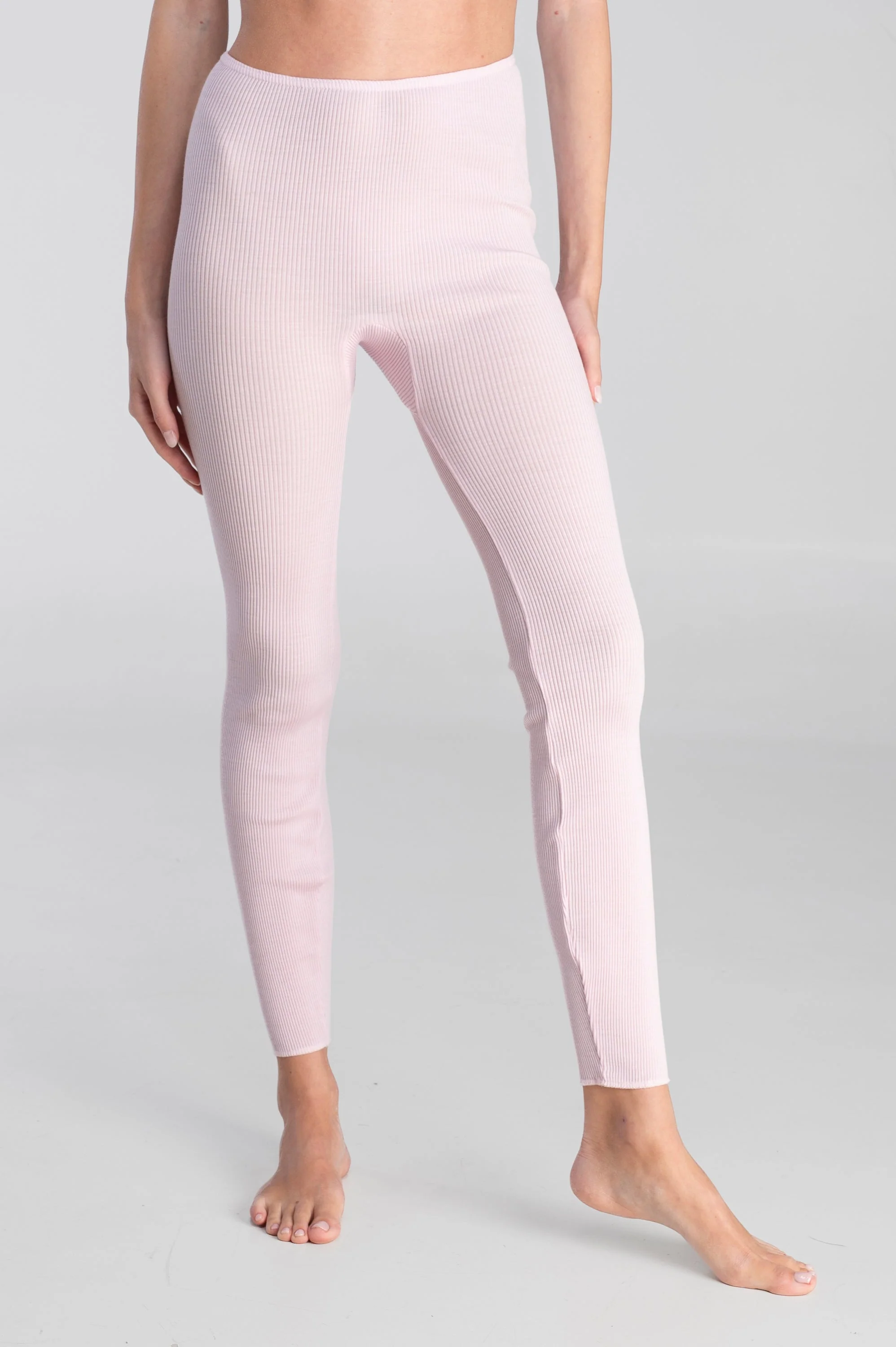 Wool and silk tubolar ribbed leggings 3449 - Image 12
