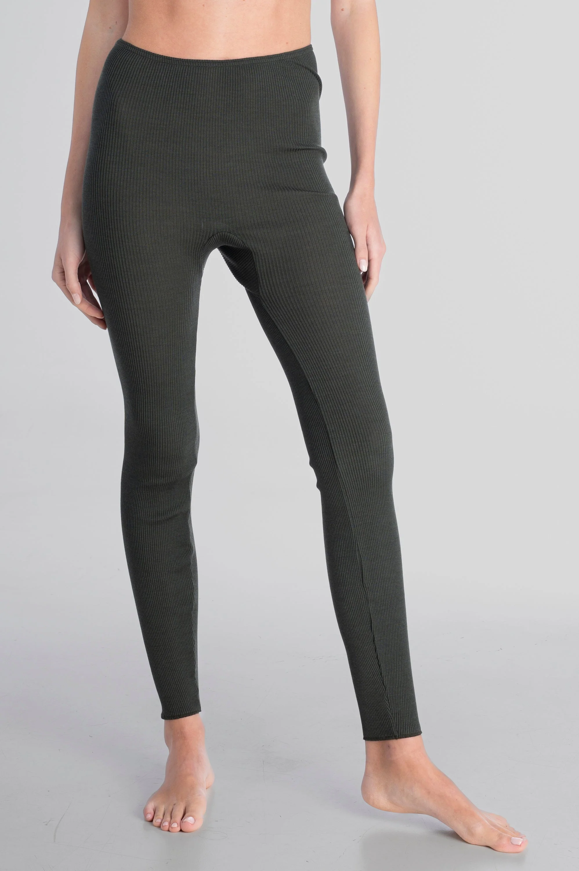 Wool and silk tubolar ribbed leggings 3449 - Image 16
