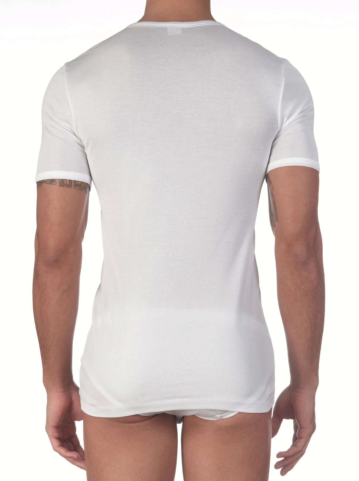 Cotton V-Neck T-Shirt 742 - Image 2