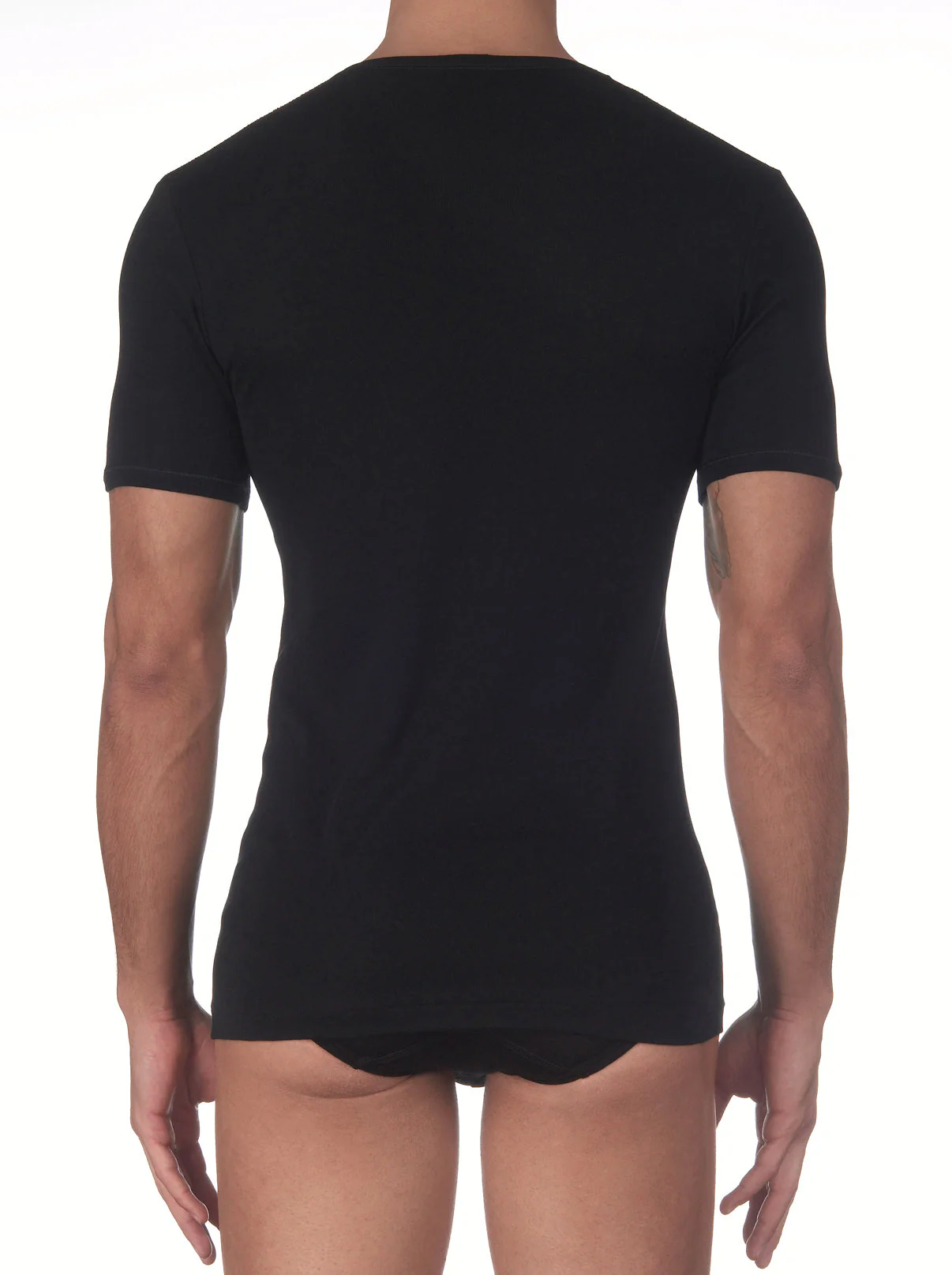 Cotton V-Neck T-Shirt 742 - Image 4